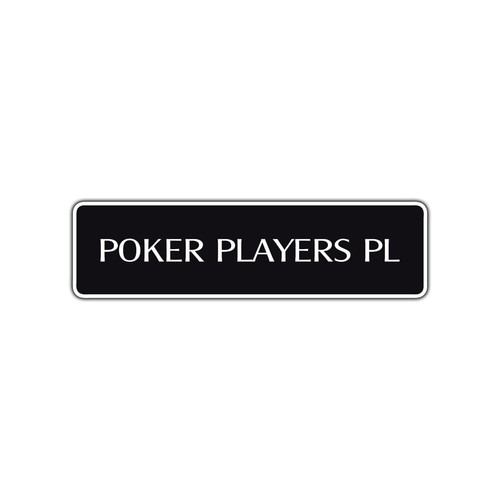 Poker Players Place Bar Pool Room Wall Decor Novelty Street Aluminum Metal Sign - Picture 5 of 5