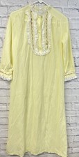 VTG Suzy Star nightgown union made sz 13 lace Junior Lingerie Embroidery USA