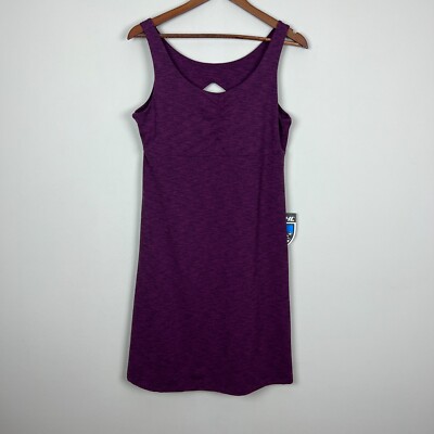 Kuhl Dress Womens Large Purple Mova Aktiv Sleeveless Built In Shelf Bra Active
