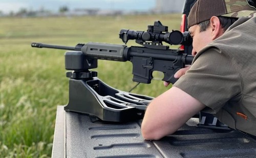 Shooting Rest for Rifles Adjustable, Non-Slip Front & Rear Shooting ...