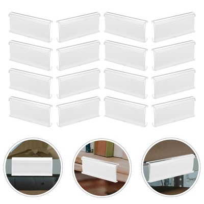  50pcs Supermarket Price Tag Price Display Holder Retail Shelf Price Label