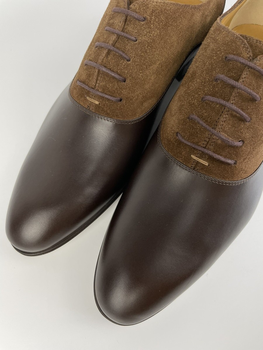 Gucci 719741 Double Panelled Lace-up Shoes Brown Leather Suede Size 8 Mens Gucci | Shoes | Gucci 79741 Double Panelled Laceup Shoes  main image 4