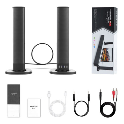 2PCS Surround Bluetooth Soundbar TV Home Theater Subwoofer Speaker Sound System - Bild 15 von 15