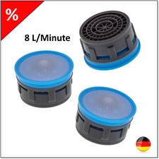 1 - 5 Stück / Spar-Strahlregler / Wassersparer 8 L/min Perlator M22/24 Einsatz