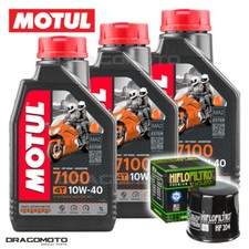 Honda CBR 600 RR 2003-2006 Tagliando Olio Motul 7100 4T 10W-40 3 litri filtro