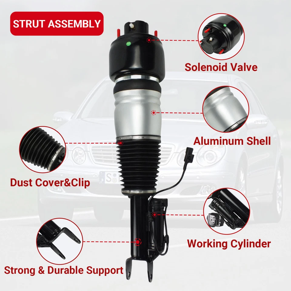 2113205513 Front Left Air Suspension Strut Shock for Mercedes-Benz CLS500 CLS550 Foto 4 de 4