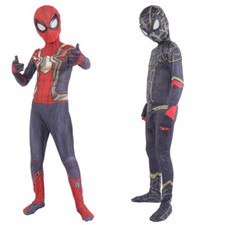 Cosplay Spiderman No Way Home Kids Masks Jumpsuit Superhero Costumes Full Set