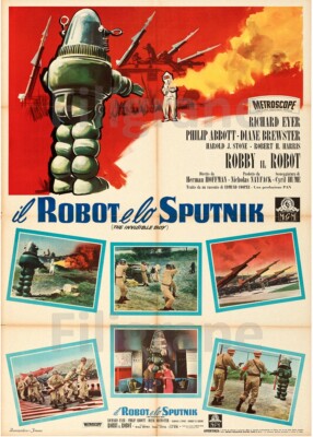 DER ROBOTER und der SPUTNIK FILM Rpnf-POSTER HQ 50x70cm aus einem KINO POSTER
