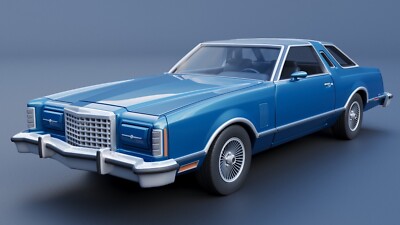 3d Printed 1/25 1977 Ford Thunderbird Model Kit