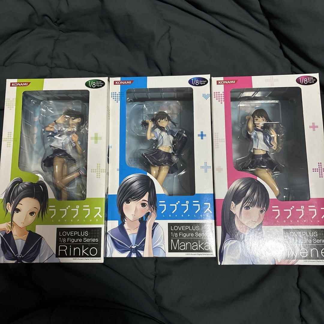 【美品】LGB LOVE DELUXE ACID タンク　初期 LovePlus Nene Rinko Aika 1/8 Scale Figure 3p set KONAMI Japan