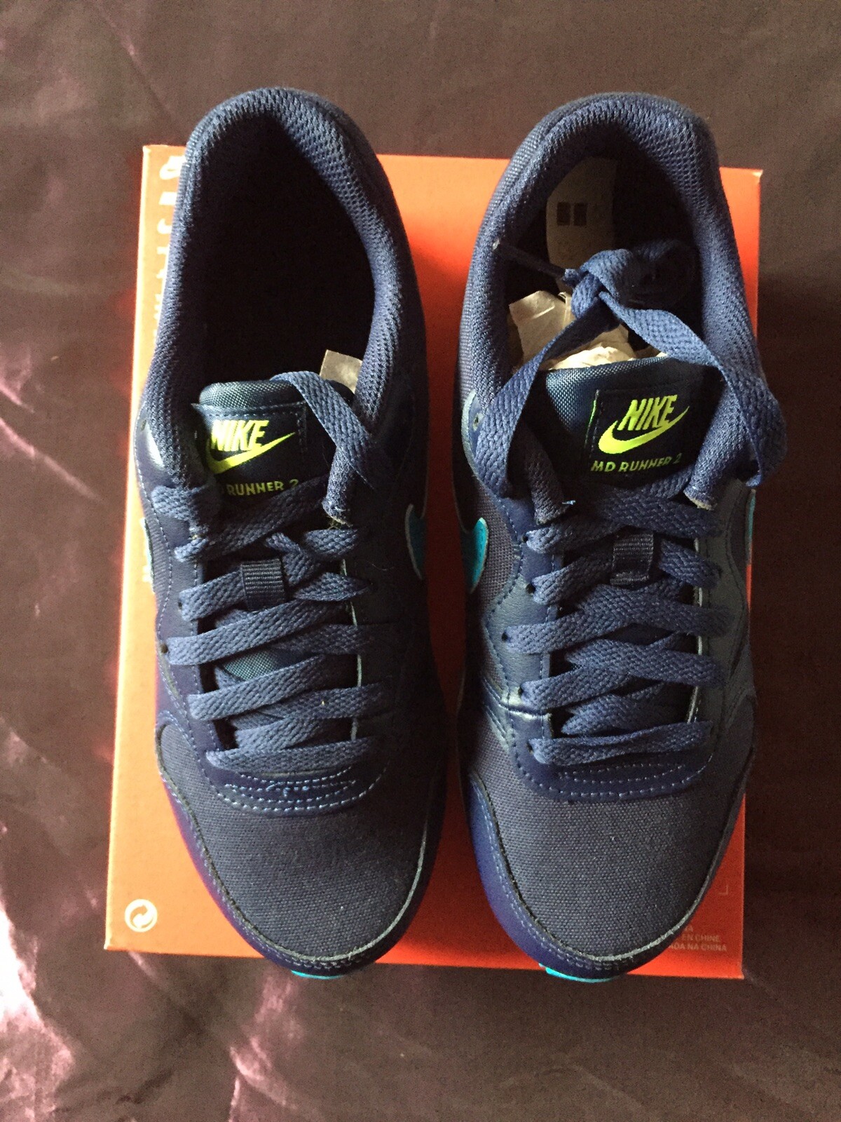 Sneakers For Womans And Kids Nike Md Runner 2 Gs Different Color Light Blue 5 5 For Sale Ebay