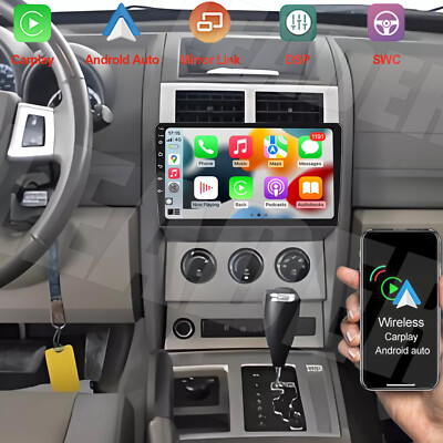 10.1'' Apple Carplay Android13 Car Stereo GPS Radio BT For Dodge Nitro 2007-2012