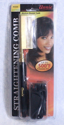 Annie Hair Straightening Comb Medium Straight Teeth Professional Electrical 5530