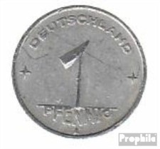 DDR J&auml;gernr: 1501 1950 A sehr sch&ouml;n Aluminium sehr sch&ouml;n 1950 1 Pfennig &Auml;hre auf