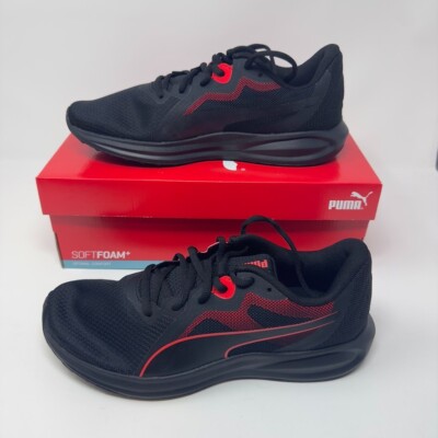 Puma Twitch Running  Mens Black Sneakers Athletic Shoes 376289-02 Size 8