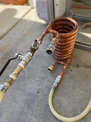 home brewing equipment, counterflow chiller, electric brewing control panel, 