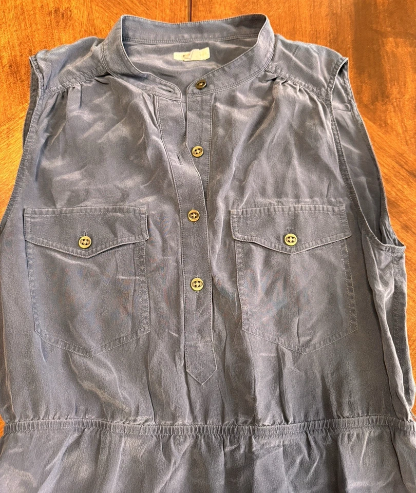 Vestido Fossil 100 % seda talla grande Foto 3 de 4