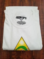 Hook-Ups Skateboard - Female Link Long Sleeve White Shirt - Men's Large - NWOT