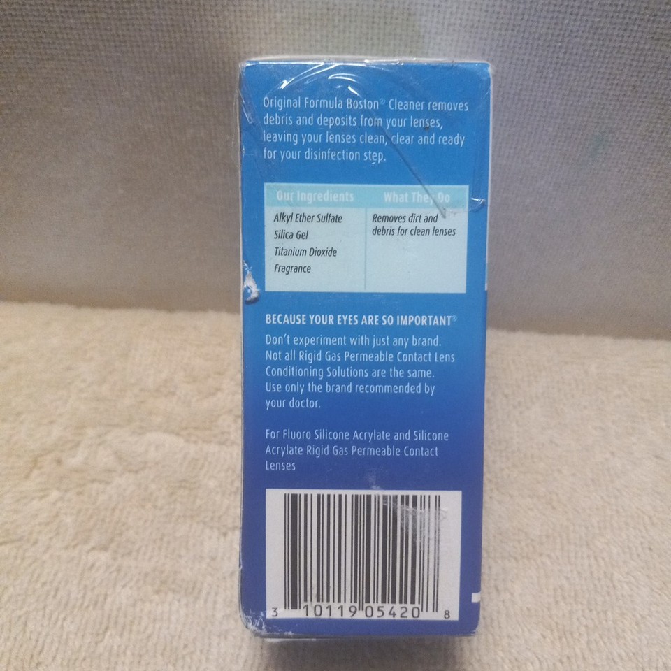 Bausch And Lomb Boston Original Contact Lens Cleaner Open Box eBay