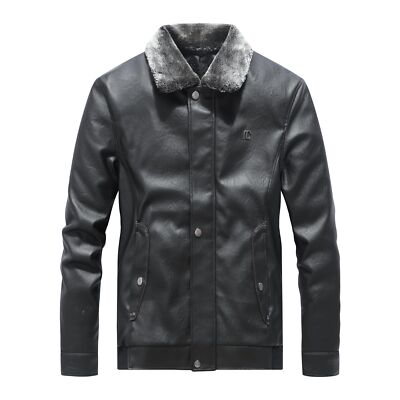 RC Collection Leather Jacket Size 3XL Black Red Italy M1918 Brand