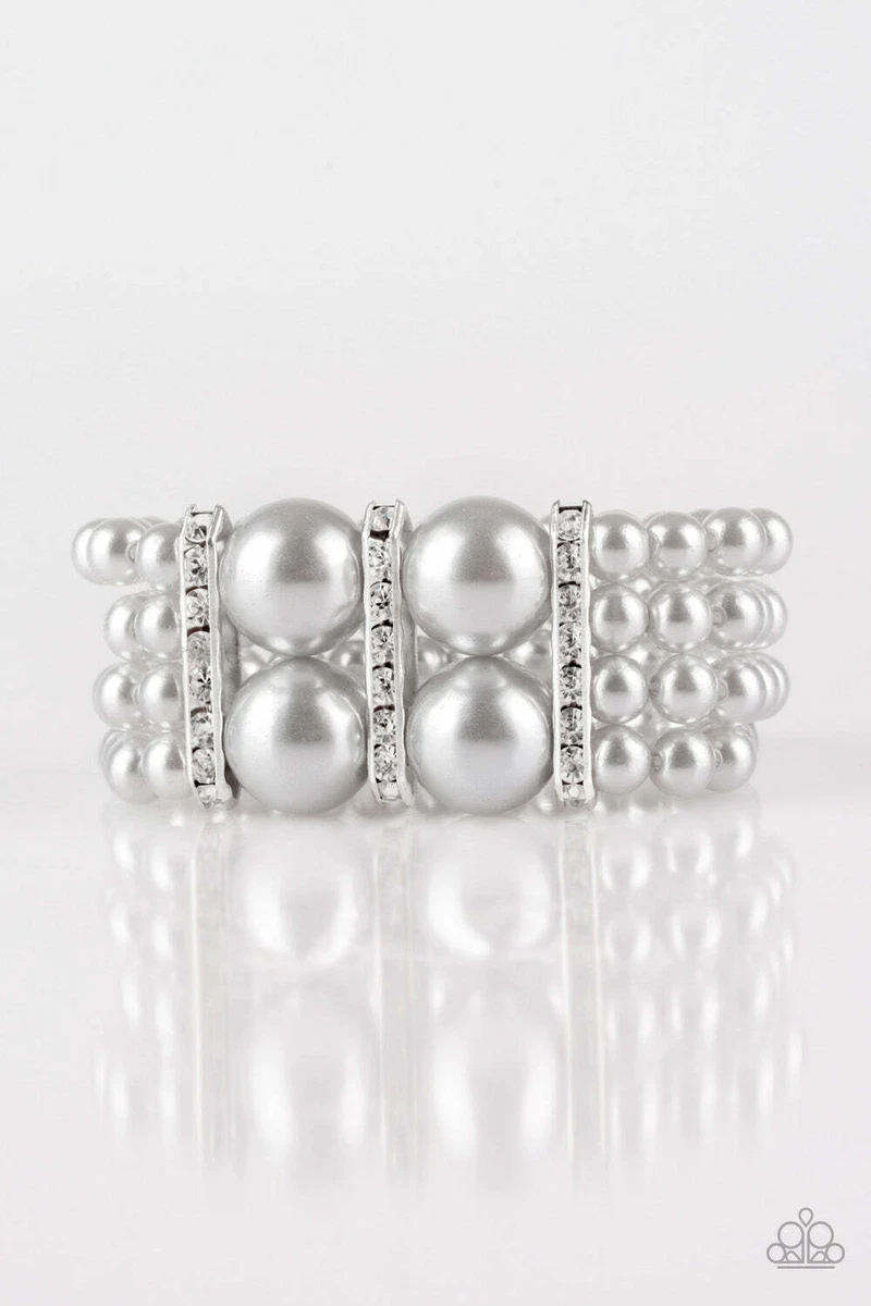 Paparazzi Romance Remix Silver Bracelet eBay
