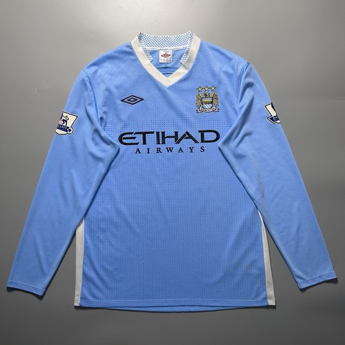 MANCHESTER CITY UMBRO 2011/2012 SOCCER FOOTBALL HOME JERSEY #21 SILVA SIZE “42” - Picture 2 of 19