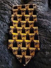 JOS. A. BANK MENS TIE YELLOW W DARK TUNNELS - Vintage - The Miracle Collection