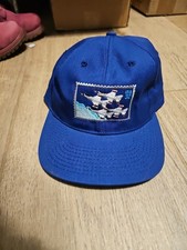 Blue USA 32 Airplanes OSFA Snapback Hat Euc R...