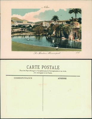 CPA Nizza Nice Le Jardin Municipal. 1912