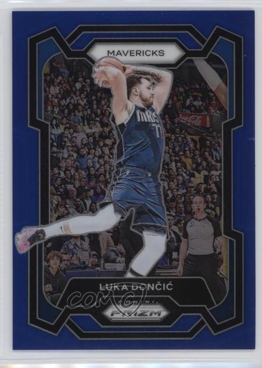 2023-24 Panini Prizm Blue Prizm 72/199 Luka Doncic Luka Dončić #110 11y2
