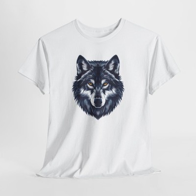 Blue Wolf Tee | Gildan graphic wolf design
