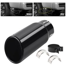 Stainless Steel Black Exhaust Tip Clamp-on Fitment For Toyota Tacoma