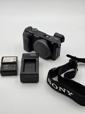 Sony Alpha a6400 24.2MP 4K Mirrorless Camera Body Batteries Charger FAST SHIP