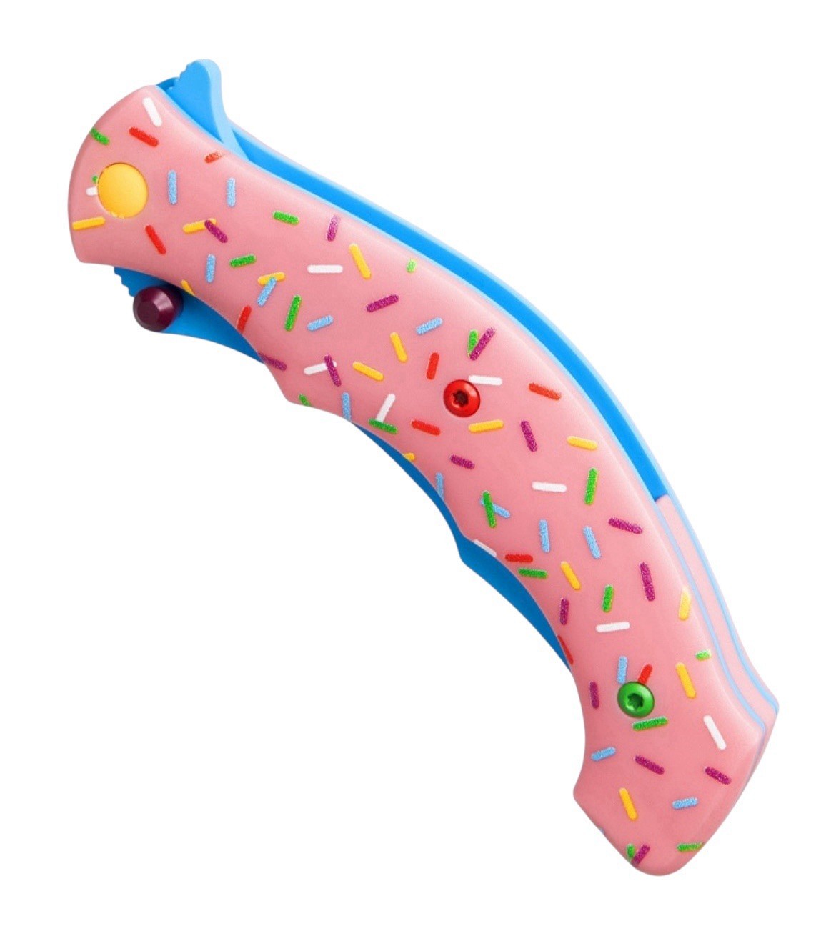 CRKT Blade HQ “Dessert Warrior” Ritual Compact - Donut G10 - Blue 12C27