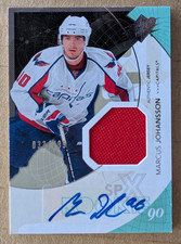 2010 SPX MARCUS JOHANSSON AUTOGRAPH AUTO PATCH Card WASHINGTON CAPITALS 33/799