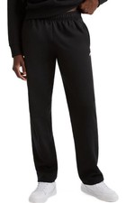 Champion Adult Powerblend Open Bottom black Sweatpant w/ Pockets logo sz Small