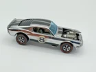 Vintage Hot Wheels Redline 1970 Mustang BOSS HOSS Chrome Club Car Dark Interior