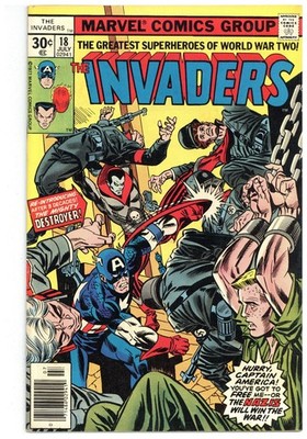 Invaders # 18   FINE VERY FINE    July 1977   Roy Thomas story   Robbins, Spring