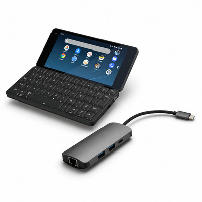 Cosmo Communicator Dual SIM, 6GB/128GB JP Kana & QWERTY + Cosmo USB-C Hub