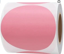 MUNBYN 3 in Circle Thermal Sticker Labels Self-Adhesive Round 500 Labels/1 Roll