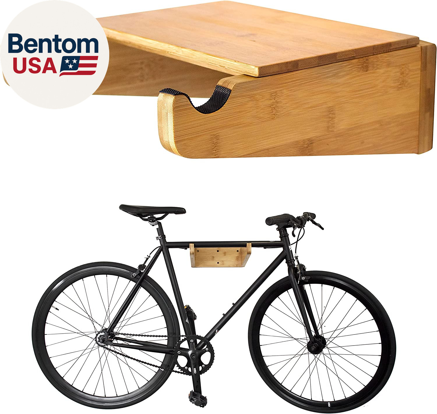 Rack | Bamboo Bike Rack Storage With Remove