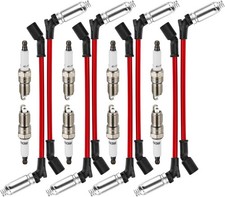 41-110 Iridium Spark Plugs & 9478RR 48322 Spark Plug Wires for 5.3 6.0 6.2 Chevy