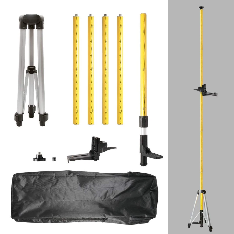 Huepar 4D Cross Line Self Leveling Laser mit LCD-Display +Empfänger+3,7 m Stativ - Bild 3 von 4