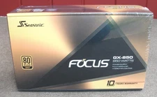 Seasonic Focus GX-850, 850W 80 Plus Gold Fully Modular Power Supply NEW & Sealed