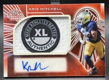 2025 Leaf Trinity Football Kris Mitchell Patch Auto 1/1