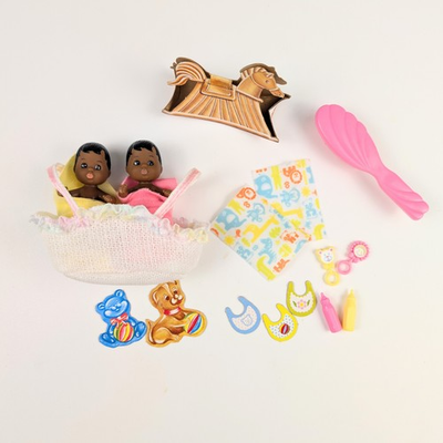 #ad 1998 Barbie Cool Sitter Teen Skipper ACCESSORIES ONLY AA Babies NO DOLL $12.60
