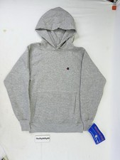 NWT Vintage Champion Reverse Weave Embroidered Gray Sweatshirt 10/12 Youth USA