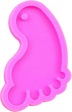 Small Foot Keychain Silicone Epoxy Mold Ornament Pendant Jewelry Crafting Mould