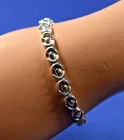 Pretty Classic Sterling Silver 925 Made in Italy Bracelet 7" -11.1g