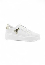 PATRIZIA PEPE Sneakers Donna Bianco Oro PJ903.27-AI26